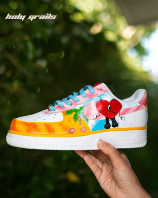 Custom Air Force 1 x Radiant Heart Abstract Theme Sneaker - Side