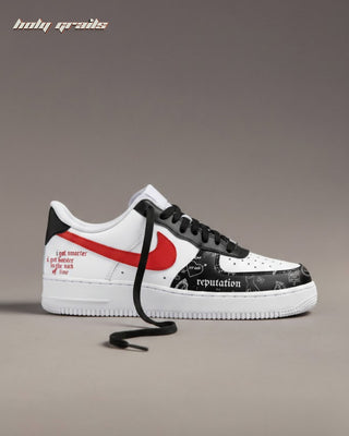 Custom Air Force 1 x Reputation Era Pop Culture Theme Sneaker - Side 1