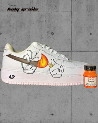 Custom Air Force 1 x Rolling Joint Stoner Art Theme Sneaker - Public Side 1