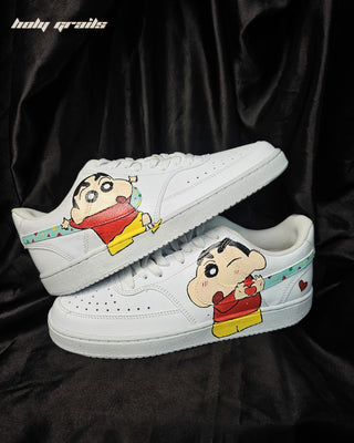 Custom Air Force 1 x Shinchan Favorite Character Sneaker - Outer Sides
