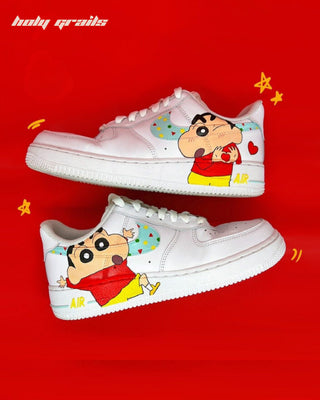 Custom Air Force 1 x Shinchan Favorite Character Sneaker - Public Sides