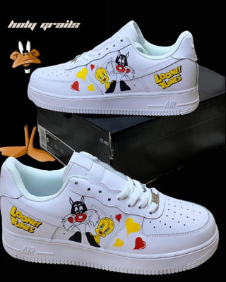 Custom Air Force 1 x Slyvester Favorite Character Theme Sneaker - Both Sides