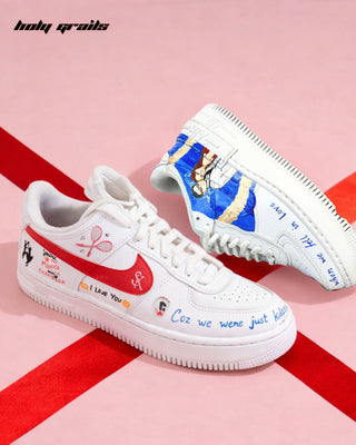Custom Air Force 1 x Someone's Special Edition Wedding Theme Sneaker - Outer Sides