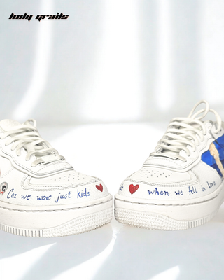 Custom Air Force 1 x Someone's Special Edition Wedding Theme Sneaker - Front Side