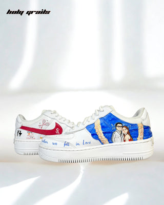 Custom Air Force 1 x Someone's Special Edition Wedding Theme Sneaker - Sides 2