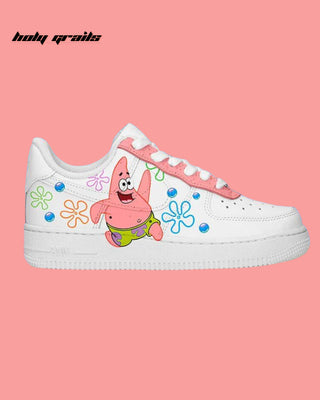 Custom Air Force 1 x Sponge Bob Favorite Character Theme Sneaker - Side 1