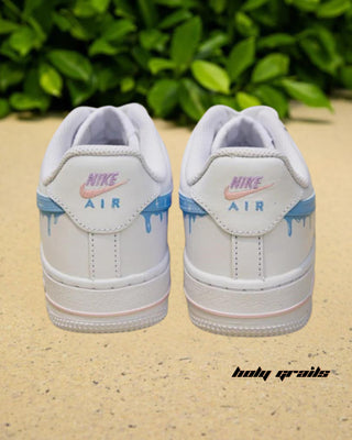 Custom Air Force 1 x Spring Pastels Abstract Theme Sneaker - Back