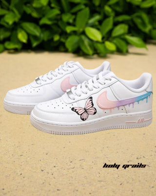Custom Air Force 1 x Spring Pastels Abstract Theme Sneaker - Side 2