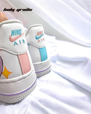 Custom Air Force 1 x Stitch Favorite Character Theme Sneaker - Back Close Up