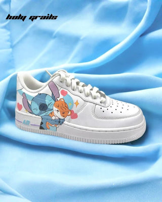 Custom Air Force 1 x Stitch Favorite Character Theme Sneaker - Side 2