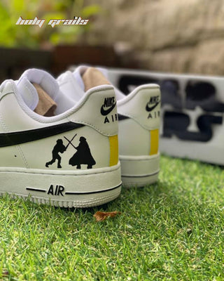 Custom Air Force 1 x Stormtrooper TV Series & Movies Theme Sneaker - Public Side Back Close Up