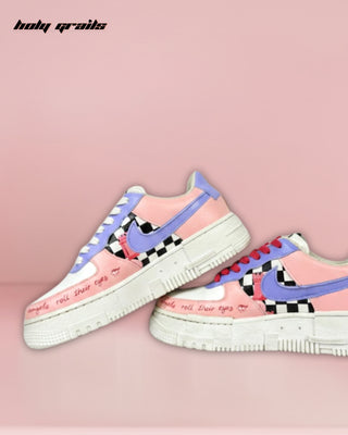 Custom Air Force 1 x Swiftheart Pastel Pop Culture Theme Sneaker - Sides