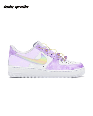 Custom Air Force 1 x Unicorn Dream Abstract Sneakers - Side 2