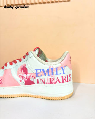 Custom Hand Painted Air Force 1 x The Ringarde Sneaker - Inner Back Side Close Up