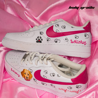 Custom Air Force 1 x Dog Mom - Pet Themed Hand Painted Sneaker - Top & Both Sides