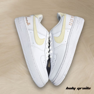 Custom Air Force 1 x Lace & Love Hand Painted Sneaker - Both Sides