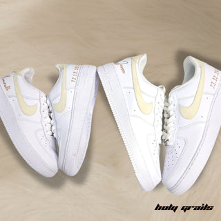 Custom Air Force 1 x Lace & Love Hand Painted Sneaker - Both Sides 2 Pairs