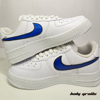 Custom Air Force 1 x Messi's Drip Football Sports Theme Hand Painted Sneaker - Inner Sides
