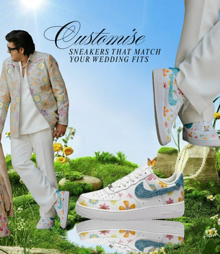 Customize Sneakers That Match Your Wedding Fits - Mobile Banner