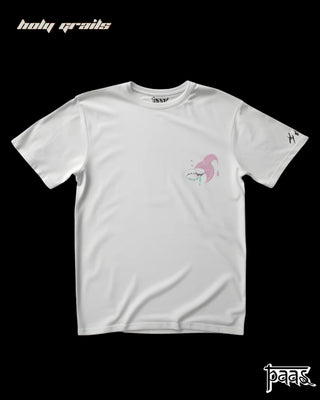 'Dappled Light - 1' White Tee HG x Paas Collective - Front