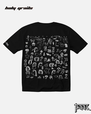 'Fantasia Brainchildren' Black T-Shirt HG x Paas Collective - Back