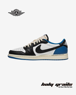 Fragment Design x Travis Scott x Nike Air Jordan 1 Retro Low Sneakers - Side 2