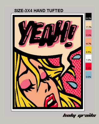 'Freaky Pop' Hand Tufted Rug Digital