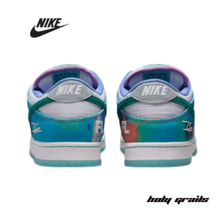 Futura Laboratories x Nike Dunk Low SB 'Bleached Aqua' Sneakers - Back