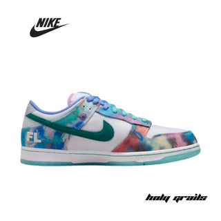 Futura Laboratories x Nike Dunk Low SB 'Bleached Aqua' Sneakers - Side 1