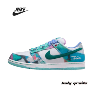 Futura Laboratories x Nike Dunk Low SB 'Bleached Aqua' Sneakers - Side 2