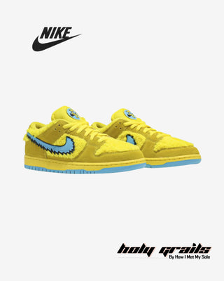 Grateful Dead x Nike Dunk Low SB 'Yellow Bear' Sneakers - Front