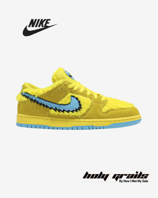 Grateful Dead x Nike Dunk Low SB 'Yellow Bear' Sneakers - Side 1