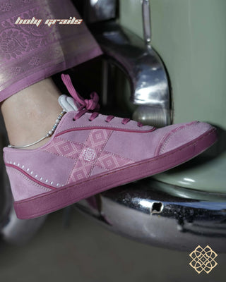 'Gulistaan (गुलिस्तान)' Low Pink Sneaker HG x CHRN - In Feet Outer Side