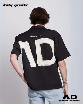 Guy in Streetwear Style 'The Editable' Black 250 GSM Luxury Cotton Shirt - Back Hand In Pocket
