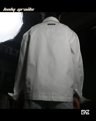 Guy in Street Style 'Classic White' Premium Cotton Boxy Fit Shirt HG x Pvt Ltd - Back