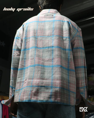 Guy in Street Style 'Cupid Love Flannel' Multi Color Unisex Printed Relaxed Fit Shirt HG x Pvt Ltd - Back