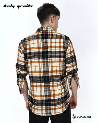 'Waffle Orange' Flannel Overshirt HG x Bumchiq
