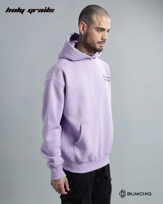 Guy in Streetwear 'Lavender Haze' Purple 350-370 GSM 100% Cotton Puff Print Oversize Hoodie HG x Bumchiq - Side 2