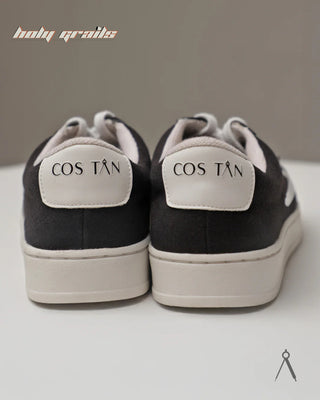 Hand Crafted 'Loom' Onyx Black Low Top Premium Cotton Canvas Sneaker HG x Cos Tan - Back