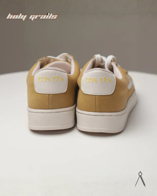 Hand Crafted 'Loom' Yellow Desert Sand Low Top Premium Cotton Canvas Sneaker HG x Cos Tan - Back