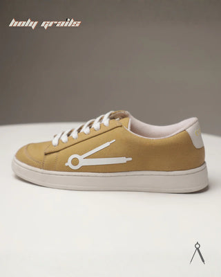 Hand Crafted 'Loom' Yellow Desert Sand Low Top Premium Cotton Canvas Sneaker HG x Cos Tan - Public Side