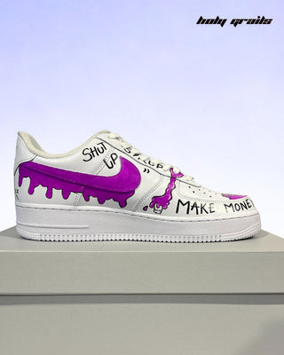 Hand Painted Custom Air Force 1 x Boldly Unstable Sneakers - Inner Side 2