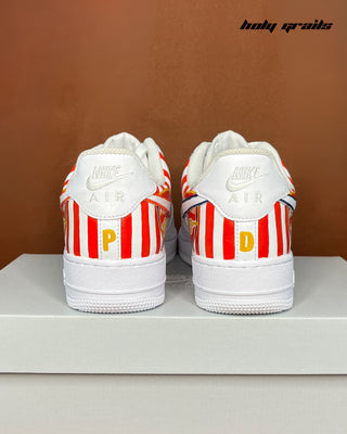 Hand Painted Custom Air Force 1 x Gunners Glory Sneakers - Back