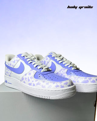 Hand Painted Custom Air Force 1 x Boldly Unstable Sneakers - Front Side