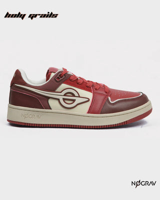 Homegrown 'Anardana' Red Toned & Cream Premium PU Upper, Cushioned Footbed, Eva Midsole & Rubber Outsole Lightweight Sneaker HG x NoGrav - Side