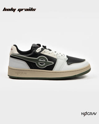 Homegrown 'Joker' Premium Black & White PU Upper, Cushioned Footbed, Eva Midsole & Rubber Outsole Lightweight Sneaker HG x NoGrav - Side