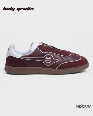 Homegrown 'Sangria' Premium Burgundy Red PU Upper, Cushioned Footbed, Eva Midsole & Rubber Outsole Lightweight Sneaker HG x NoGrav - Side