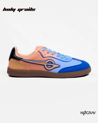 Homegrown 'Sunset' Premium Orange & Blue PU Upper, Cushioned Footbed, Eva Midsole & Rubber Outsole Lightweight Sneaker HG x NoGrav - Side