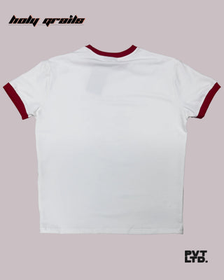 'Horsebet' White Cotton Graphic Printed Slim Fit Half Sleeve T-Shirt HG x Pvt Ltd - Back