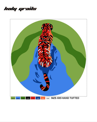 'Jungle Oasis' Hand Tufted Rug Digital